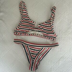 Frankie’s Bikinis Red white & blue bikini